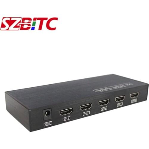 SZBITC 4K HDMI Splitter 1X4 1x8 1X9 1X12 1X16 Repeater Amplifier 1.4v 3D Video Distributer For HDTV,DVD,PC