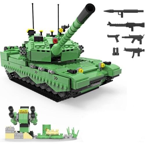 Military Series World War II Chinese Army 99A main battle tank DIY model Building Blocks Bricks Toys Gifts