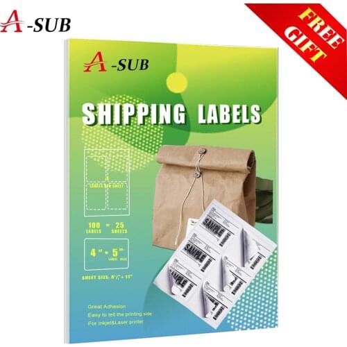 Printable Stickers paper self- Adhesive sheets for Laser & Inkjet Printers Writable Name Labels Easy Peeling