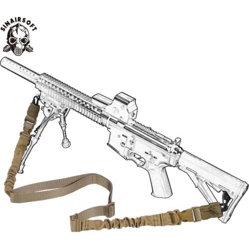 SINAIRSOFT Military Tactical Two 2 Point Sling Adjustable Double Point Rope Lanyard Rifle Strap For CS,Hunting Airsoft Sling