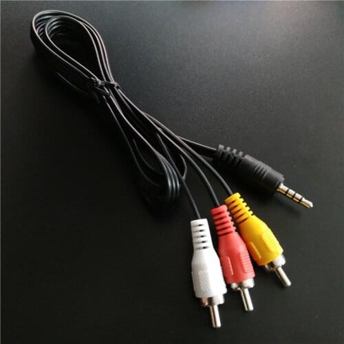 1.5M 3.5mm Jack Plug Male to 3 RCA Adapter High Quality 3.5 to RCA Male Audio Video AV Cable Wire Cord