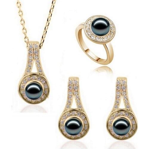 2021 New Design Hot Sale Fashion simulated pearl Jewelry Set For Women