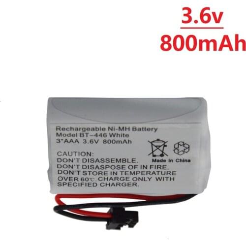 3.6V AAA NiMH Batteries For BT446 BT598 DCX700 DCX730 TRU446 TRU446-2 TRU448 BT-1004 BT-1005 GE-TL264 3.7V 800mah battery