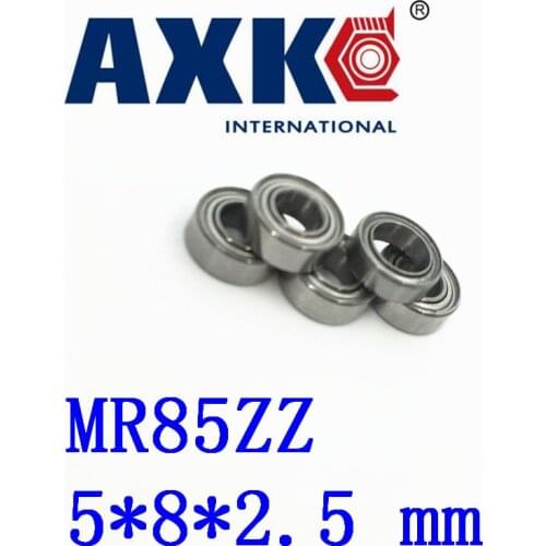 Axk Free Shipping 10 Pcs Mr85zz Abec-5 5x8x2.5 Mm Deep Groove Ball Bearings Mr85 / L-850 Zz
