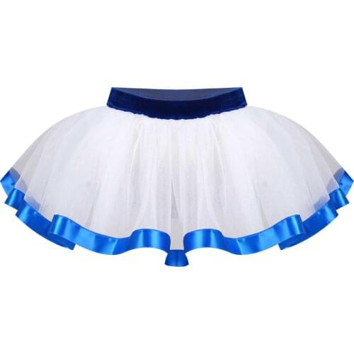 Kids Girls Ballet Leotards Leotards Satin Lace Around Hem Mesh Tutu Skirt for Ballet Dance Modern Dance Stage Performance