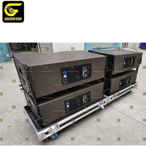 KR210 Dual 10 Inch Line Array Speaker Self Powered Neodymium Components Line Array Speaker Professional Stage Perform Speaker