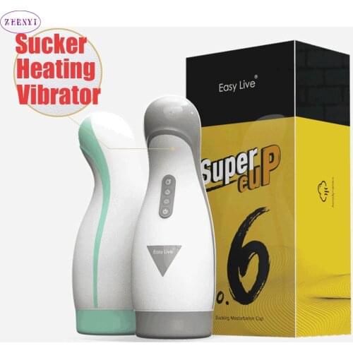 Hot New Heating Sucking Male Vibration Masturbation Cup Sex Toys With Blowjob Masturbator Real Vagina Sex Toy Aircraft Cup
