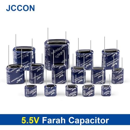 5.5V Super Farah Capacitor Taiwan CDA 0.22F/1/2/3.5/4/5/7.5/10/15F Vehicle Traveling Data Recorder Capacitor Combination F-Type