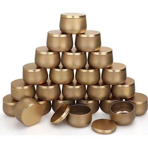 Candle Tin 24 Piece, 8Oz, 3 Color Candle Containers, Candle Jars for Candle Making, DIY Candle Can Set