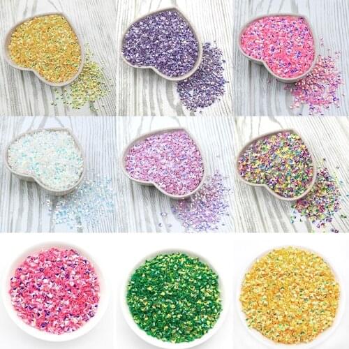 Transparent 20g/Lot Size 3mm 3D Diamond Shape Sequins Paillettes For Nail art,Wedding Decoration confetti, Women DIY Accessories