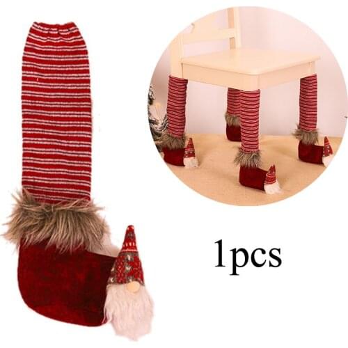 Christmas Decoration Table And Chair Foot Cover Decoration Linen Forester Table Foot Cover Restaurant Bar Chair Table Decoration