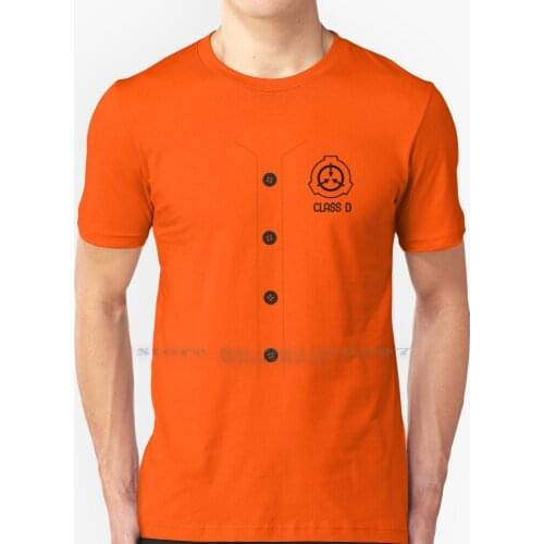 Scp Secure Contain Protect Class D Button T Shirt 100% Pure Cotton Scp Secure Contain Protect Funny Game Containment Breach
