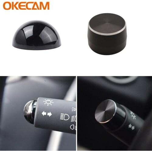 Steel Dial Lamp Switch Cover for Benz Smart Fortwo 451 2009 2010 2011 2012 2013 2014 Car Wiper Gear Cap Decorative Car Styling