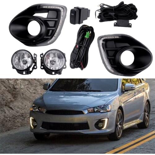 LED DRL Daytime Running Light Fog Lamp Switch Kit 12V fit for Mitsubishi Lancer 2016 2017 2018