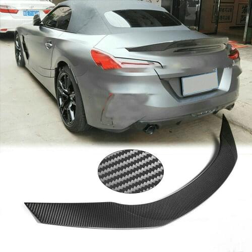 TRD Style Carbon Fiber Rear Trunk Wing Spoiler Visor Boot Top Lip Lid Retrofit For BMW Z Series Convertible Z4 G29 2019-2021 20