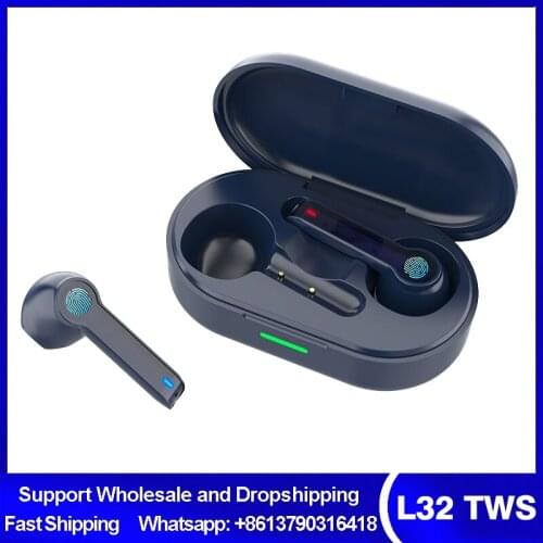 New L32 TWS Wireless Bluetooth Headphones Waterproof Earbuds Phones Stereo Music Headphones For Android iPhone Xiaomi Huawei