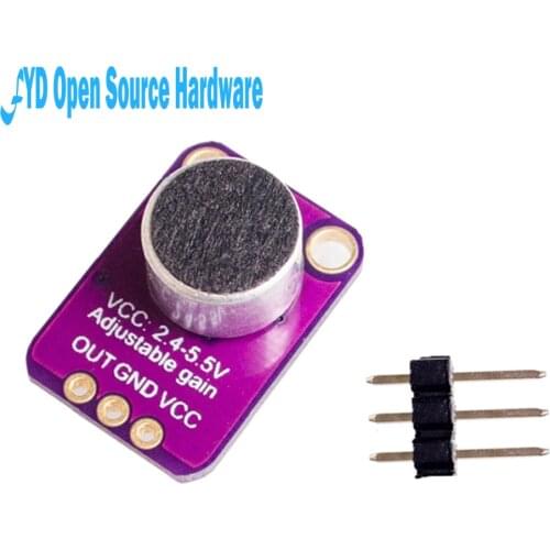 1pcs GY-MAX4466 electret microphone amplifier MAX4466 adjustable amplifier module