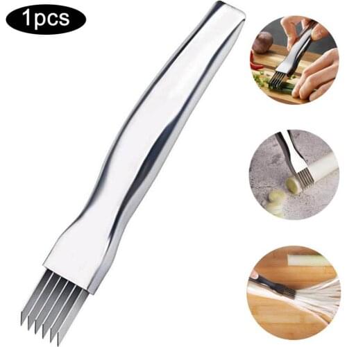 High quality Kitchen Shred Silk Knife Manual Food Chopper Stainless Steel Onion Slicer
