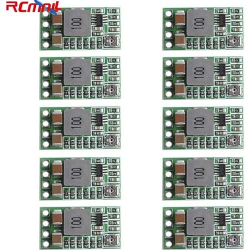 10PCS Mini DC-DC 12-24V To 5V 3A Step Down Power Supply Module Voltage Buck Converter Adjustable 97.5% 1.8V 2.5V 3.3V 5V 9V 12V