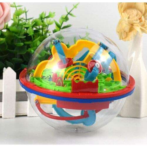 100 Step 3D puzzle Ball Children Intellect Ball Challenging Barriers Game Brain Tester Balance Training Toy