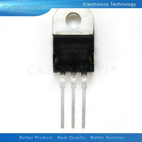 5pcs/lot STGP10NC60KD GP10NC60KD STGP10NC60 GP10NC60 10NC60KD 10NC60 10A 600V TO-220 In Stock