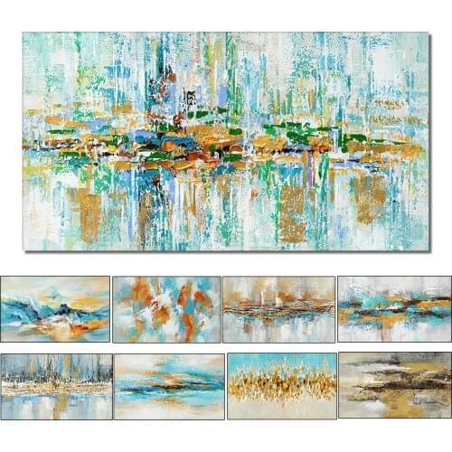 Abstract Large Size Oil Painting 100% Hand Painted Decorative Canvas Wall Art Painting Without Frame For Home And Wedding Decor