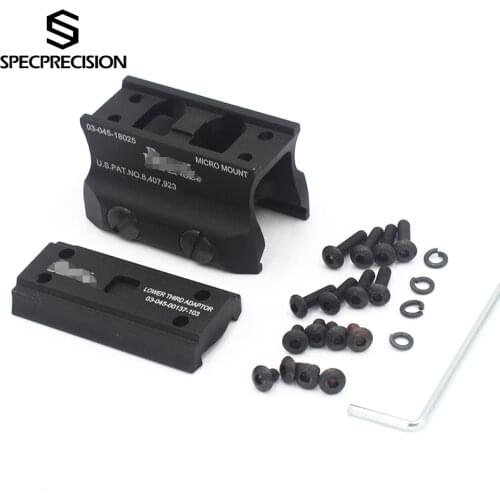 Daniel Tactical Micro Aimpoint Mount W/ Spacer For T2 Air Rifle Red Dot Sight Absolute Or Lower 1/3rd Co-witness,Black,DE,Gray