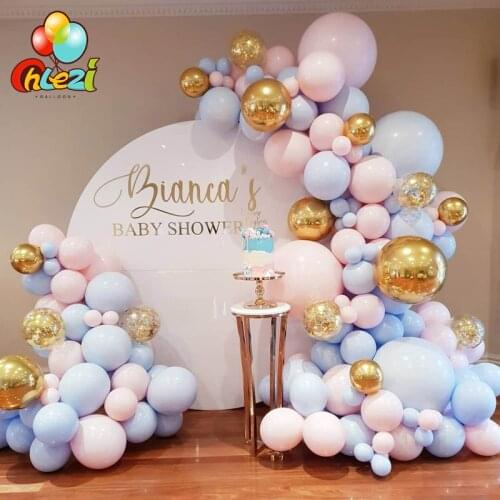120pcs Macaron Latex Helium Balloon Garland Arch Birthday Party Background Baby Shower Wedding Party Decorations Kids Adult