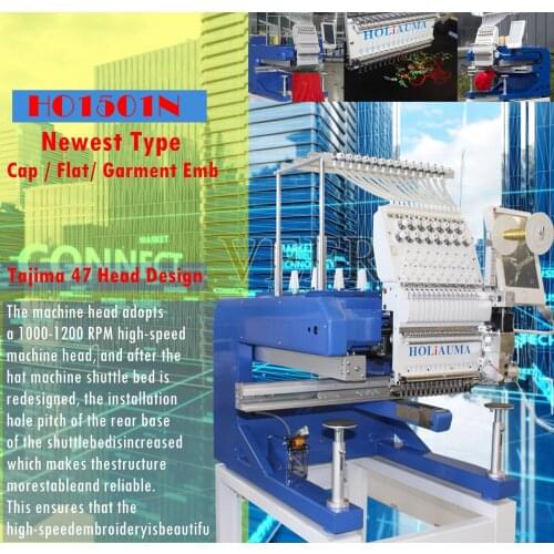 China 10 years service ! Like ZSK SWF high quality embroidery machine one head 15 color DAHOA A15 computer hat garment towel