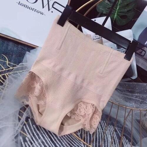 Small pretty waist light waist lift breeches breathable honeycomb warm palace pants lace panties