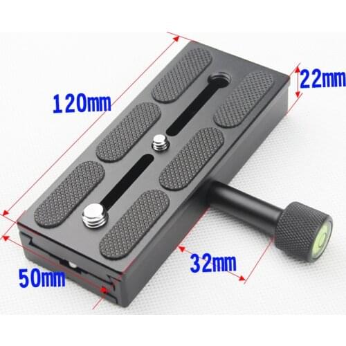 Metal K120 Screw Adjustable Clamp Camera QR Quick release plate for Tripod Monopod Ball Head
