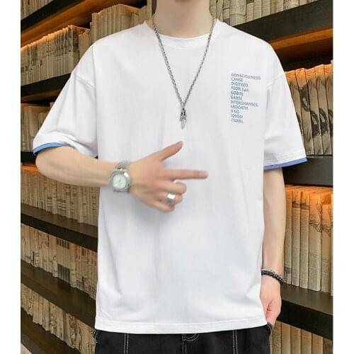 2021 New Summer Fashion Men T Shirts Tees Short Sleeve O Neck Shirts