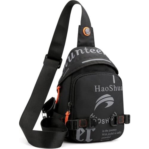 Men Nylon Backpack Sling Rucksack Travel Military Small Male Cross Body Messenger Chest Bag Fashion Daypack Knapsack