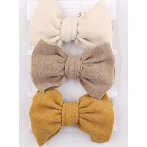 3 Pcs Nylon Baby Headband Bowknot Elastic Hair Band Children Girls Hairband Head Band Newborn Hair Accessories