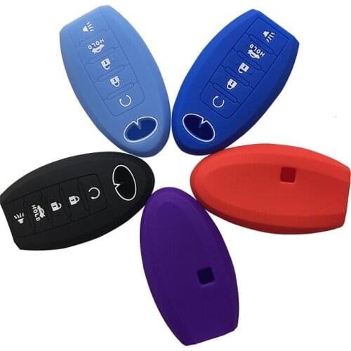 Silicone Car Key Cove Case For Infiniti QX50 QX70 EX25 ESQ Q70 G37 Sedan QX80 FX37 QX56 Accessories Car Keys Fob Set Holder Skin