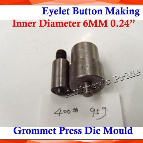 BRAND NEW Metal Steel Die Mould Inner Diameter 6MM 0.24" 400# for Manual Grommet Press Machine Button Banner Sign Making