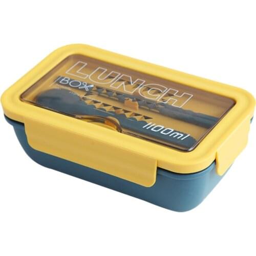 Japanese Plastic Lunch Box For Kids School Creative Bento Box With Compartment Tableware Leak-Proof Food Container Box