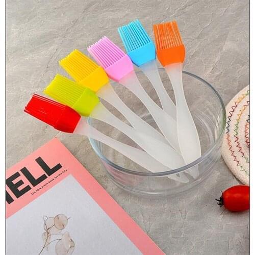 1pcs Silicone Spatula Barbeque Brush Cooking BBQ Heat Resistant Oil Brushes Kitchen Bar Cake Baking Tools Utensil Supplies