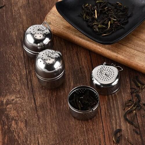 304 stainless steel tea strainer chain tea maker egg shaped tea compartment oval tea ball