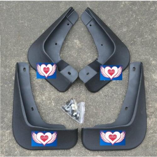 Car-covers High quality plastic Mud Flaps Splash Guard fender 4PCS fit for Mitsubishi Lancer/Lancer X/Lancer Evo 2010-2013