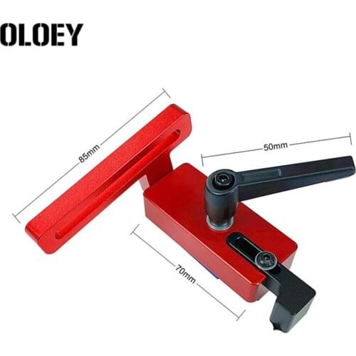 45Type Miter Track Stop T-Track T-Slot Sliding Chute Pointer Length Limit Woodworking Tools Carpenter Workbench Accessories Part