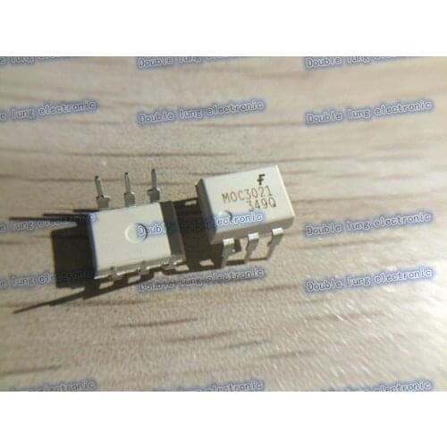50PCS/LOT NEW MOC3021M MOC3021 OPTOISOLATOR 5.3KV TRIAC DIP6