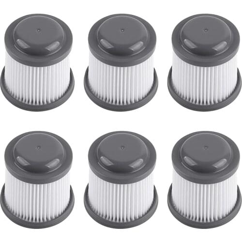 6 Pack Vacuum Replacement Filters for Black Decker PVF110 Replacement Filter and Parts, Filter Elements Filter