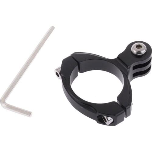 CNC Aluminum Go Pro Accessories Bike Bicycle Handlebar Clamp Mount Holder Bracket For Gopro8 7 6 5 Yi 4K Sj4000 DJI OSMO Biking