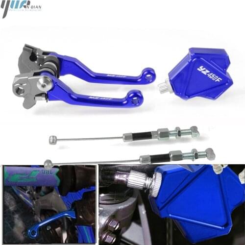 For YAMAHA YZ450F YZ450 F YZ 450F 2001-2018 2017 2016 2015 14 Dirt Bike Pivot Brake Clutch Levers Easy Pull Clutch Lever System