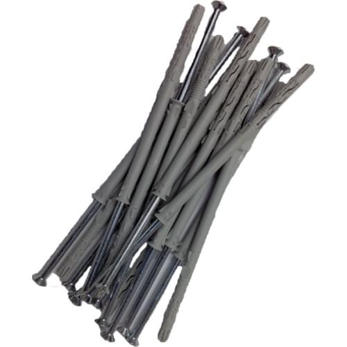 Dübelci̇ Plastic Dowel Heavy Duty Screw Type Double Opening Fireproof Certified Index 10x180mm 15'li