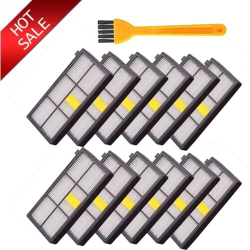12Pcs High quility HEPA brush Filter Replacement for iRobot Roomba 800 900 Series 870 880 980 Vacuum Cleaner parts accessories