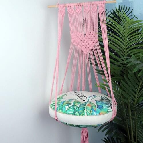 Cat Hammock, Hanging Swing Cat and Dog Pet Bed with Hanging Kit, Hand-woven Cat Basket, Home Decoration