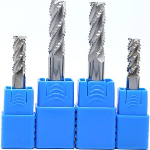 HRC55 3flute rough end mill 4mm/5mm/6mm/8mm/10mm/12mm Milling tools Roughing End Mill cutter Rough cutter for aluminum process