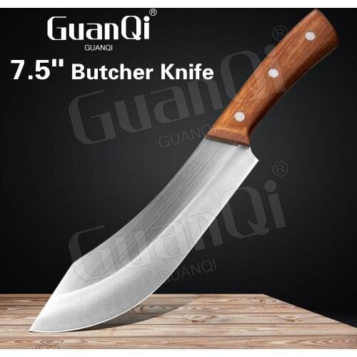 Stainless Steel Butcher Boning Knife Cleaver Chef Knife Handmade Forged Kitchen Knife Vegetables Meat Chopping Knife Chef Knife